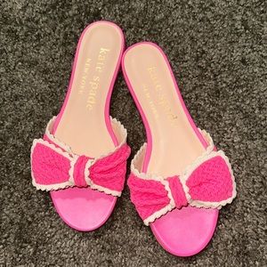 Kate Spade Tango Pink Bow Sandals